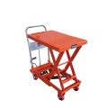 NIULI 500kg flexible hydraulic hand double scissor lift trolley tables for man lift price